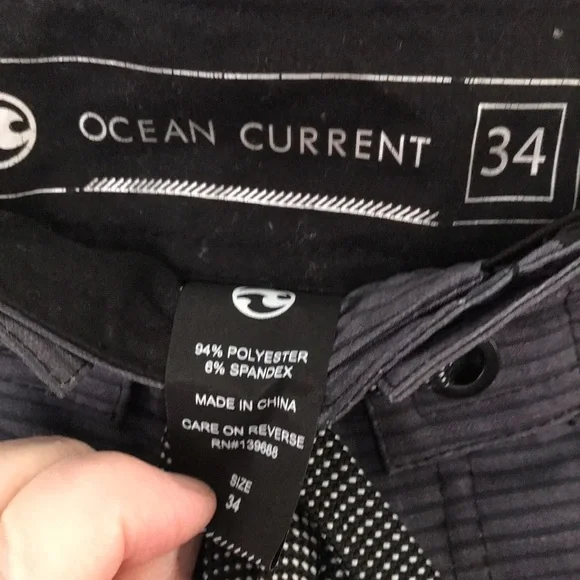 OCEAN CURRENT SWIM TRUNKS SIZE 34 FLAMINGO FLORAL PATTERN EXCELLENT CONDITION! - Picture 5 of 6